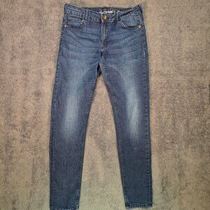 H&M Skinny Jeans Size 12 Blue Stretch Mid Rise Denim